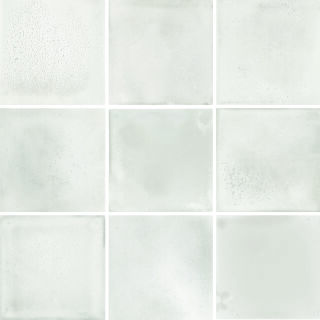 10x10x0,65 Karl white glänzend Mosaikbogen 30x30