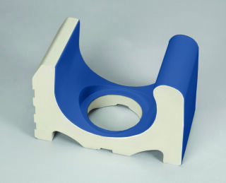 12,5cm tieflie. groß m. Abl. azur aktiv System Wiesbaden