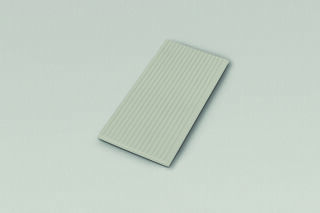 12,5x25x0,8 Ecke links ger. graubeige C