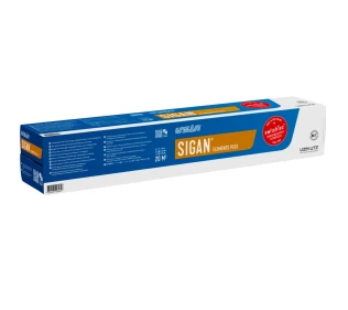 SIGAN® ELEMENTS PLUS: Trockenklebstoff für PVC-Designbeläge, Schmutzfangmatten und Flotex auf Spachtelmassen, Spanplatten und Metall