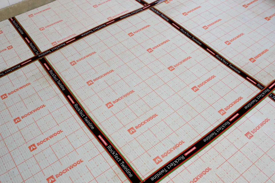 Rockwool Floorrock® Heat Trittschalldämmplatte Rockwool Floorrock® Heat Trittschalldämmplatte