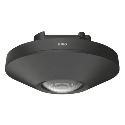 Bewegungsmelder M34HC, KNX, hohe Decke, 15-20 m, 360°, für Unterputzdose, schwarz