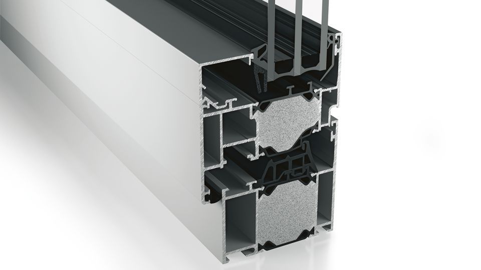 Fenstersystem heroal W 72 –  Fassadenintegration