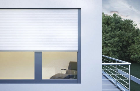 Detail Rollladenblenden bei Unterputzeinbau