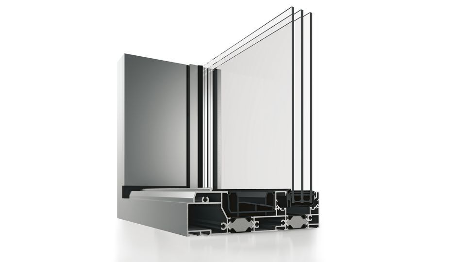 Hebe-Schiebetür-System heroal S 77 SL Hebe-Schiebetür-System heroal S 77 SL