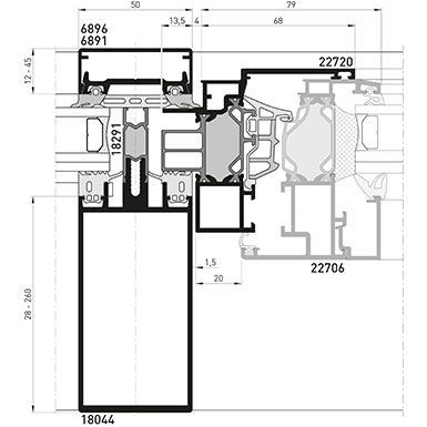 Blockfenstersystem heroal W 72 i – Fassadenintegration