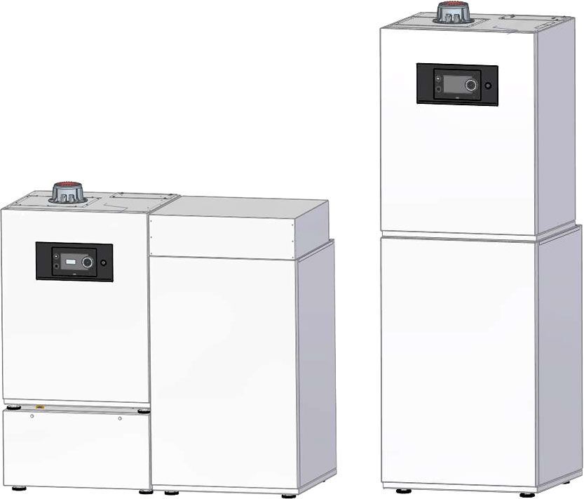 RE Gas Brennewertkessel bodensehend Calora Tower Ace Gas Wärmeleistung 25 kW