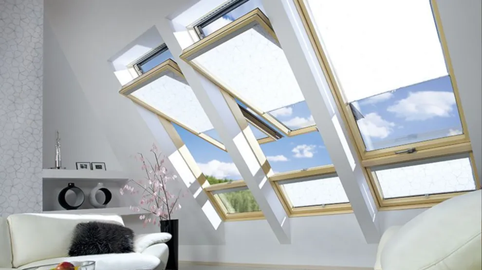 Das Dachfenster Duet proSky ermöglicht eine großzügige Raumbelichtung.