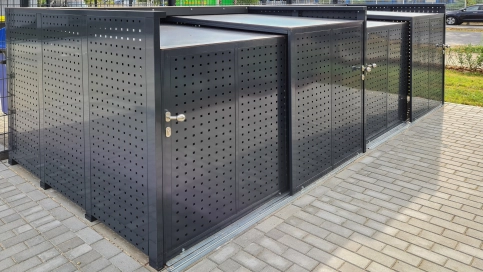 Fahrrad-Box, Quadratlochblech