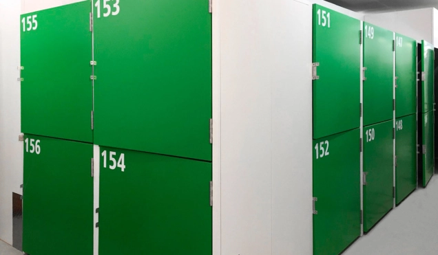 Lager-Boxen, Vollblech, Reingrün RAL 6037