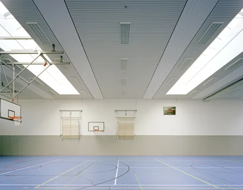 Paneelsystem ballwurfsicher Stahl 3016BWS - Eilermarkschule - Sporthalle, Gronau