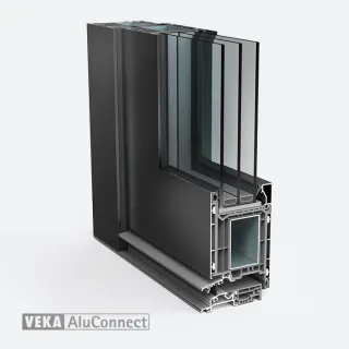 VEKA AluConnect, außenöffnender Flügel
