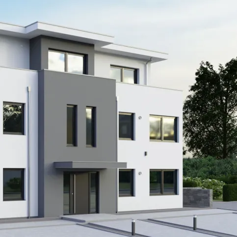 VEKA AluConnect für hochwärmegedämmte Alumiumhaustüren mit thermisch getrenntem Kunststoffkern