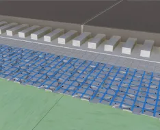 Schwimmend verlegtes Entkopplungssystem