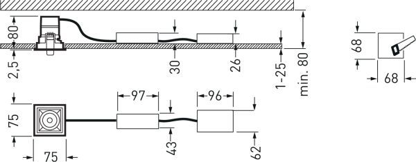 Sonnos Anbau-Downlight