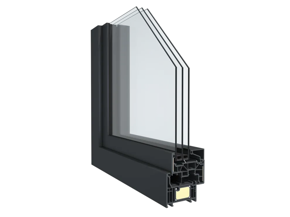 Fensterprofilsystem Elegant ThermoFibra: zeitloses Design mit Glasfaser-Technologie