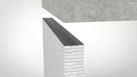 Betonieren / Auflegen des Lagers auf dem Mauerwerk