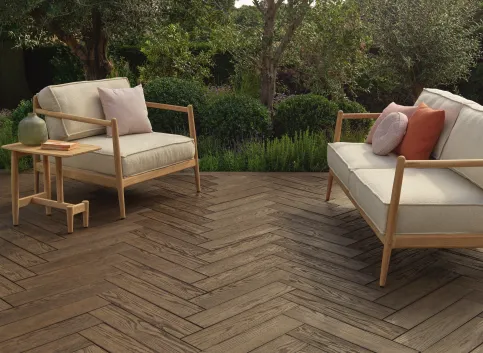 Terrassendielen Enhanced Grain, Farbton Antique Oak