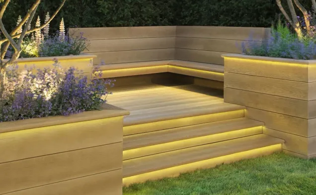 Bullnose - Paneel, Farbton Golden Oak