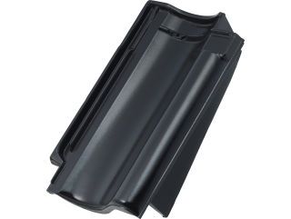 RT 845 Laumans IDEAL-VARIABEL Ortgangsziegel rechts steg schwarz-engobiert