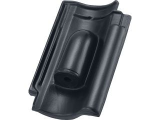 RT 856 Laumans IDEAL-VARIABEL Solaranschlussziegel mit Dichtring schwarz-satiniert