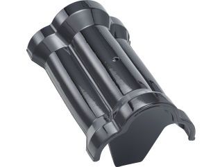 Laumans First-Endziegel 1003 #50 schwarz-glasiert