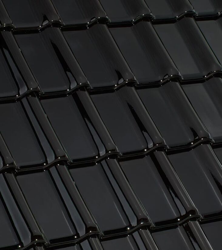 RT 860 Laumans TIEFA XLTOP Flächenziegel schwarz-glasiert