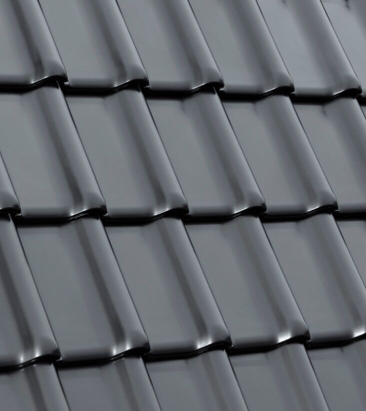 RT 862 Laumans TIEFA XLTOP Flächenziegel schwarz-satiniert