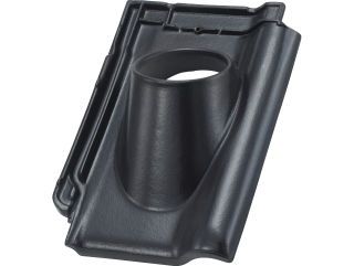 RT 870 Laumans TIEFA XLTOP Ton-Durchgangsziegel schwarz-engobiert