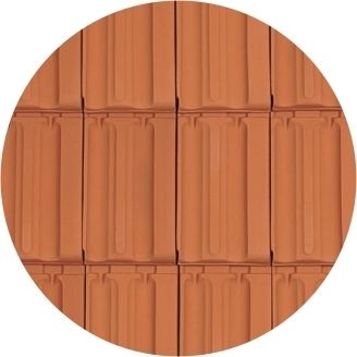 Randers Tegl MULDEN-VARIABEL Doppelmuldenfalzziegel Pult-/Knick-Ortgangziegel