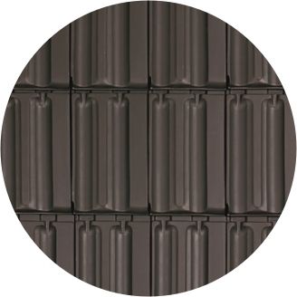 Randers Tegl MULDEN-VARIABEL Doppelmuldenfalzziegel Pult-/Knick-Ortgangziegel