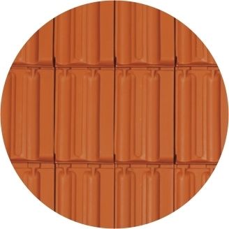 Randers Tegl MULDEN-VARIABEL Doppelmuldenfalzziegel Pult-/Knick-Ortgangziegel