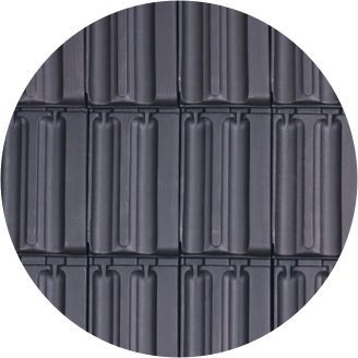 Randers Tegl MULDEN-VARIABEL Doppelmuldenfalzziegel Pult-/Knick-Ortgangziegel