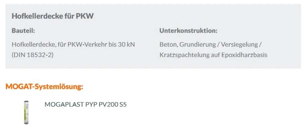 Einwirkungsklasse: N2-V Bauweise Ia