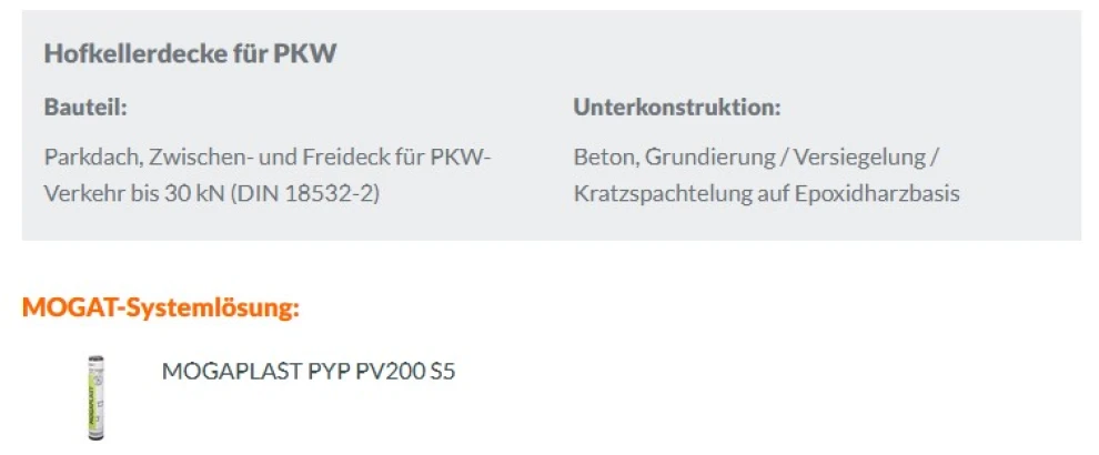 Einwirkungsklasse: N2-V Bauweise Ia