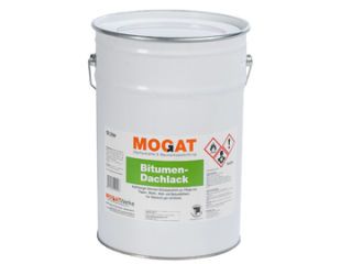MOGAT Bitumen-Dachlack schwarz 10 Ltr. Kein Gefahrgut. Bef. gem. Ziffer 2.2.3.1.5