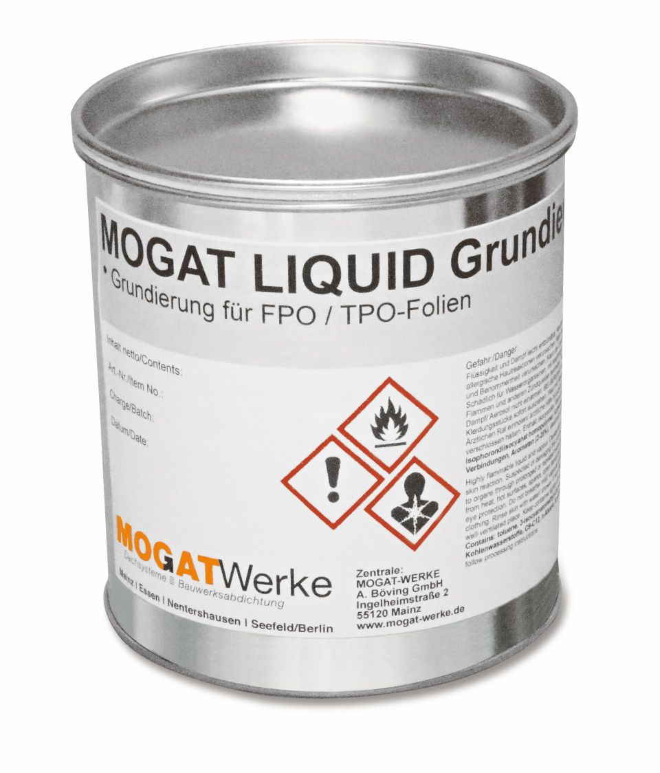 MOGAT Abdichtung Flachdach LIQUID Beschichtung Zubehör
