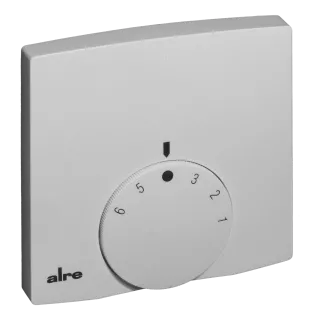 Raumtemperaturregler, Aufputz superflach, 5…30°C, 230VAC, 2(1)A, Öffner, Skala *…6