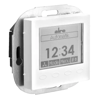 alre Raumtemperaturregler mit Uhr, Heizen/Kühlen, Unterputz