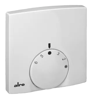 Raumtemperaturregler, Aufputz superflach, 5…30°C, 230VAC, Öffner, 2-Draht-Anschluss