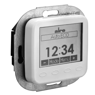 alre Raum-/Fußbodentemperaturregler mit Uhr, Unterputz