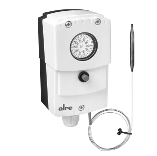 Kapillar-Thermostat, Wandmontage, 100…280°C, Inneneinstellung, Außenrückstellung, Kapillarlänge 1,8m