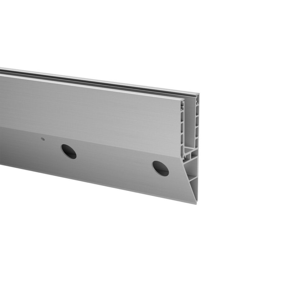 Q-Railing Bodenprofil, EASY GLASS SMART, Seitenmontage