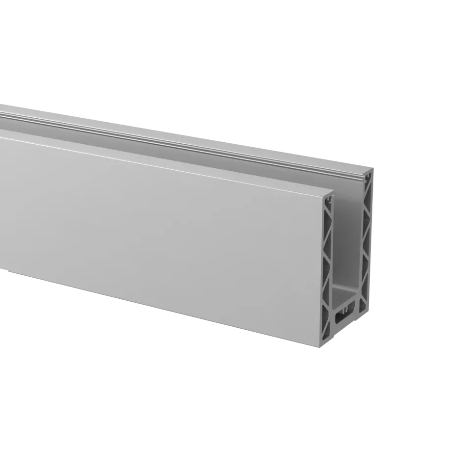 Q-Railing Bodenprofil, EASY GLASS STRONG, Bodenmontage