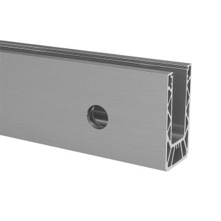 Q-Railing Bodenprofil, EASY GLASS SMART+, Seitenmontage