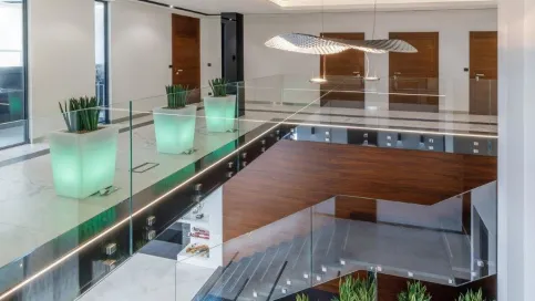 Glasgeländer mit Easy Glass Glasadaptern