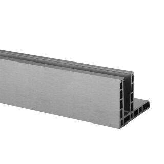Q-Railing Bodenprofil, EASY GLASS MAX, Bodenmontage