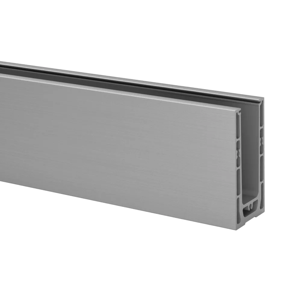 Q-Railing Bodenprofil, EASY GLASS SMART+, Bodenmontage