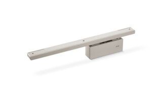 Tür-Einzugsdämpfer GEZE ActiveStop Glas aufliegend, Edelstahl ähnlich