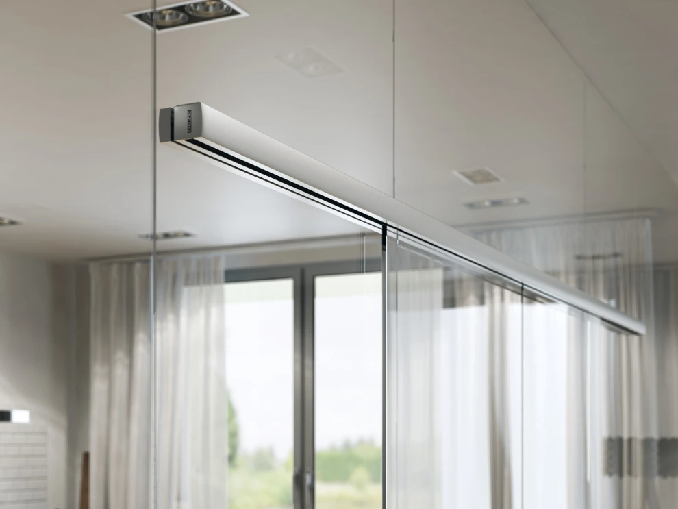 Levolan – Schiebebeschlag für Glastüren, © GEZE GmbH / Exorbitart